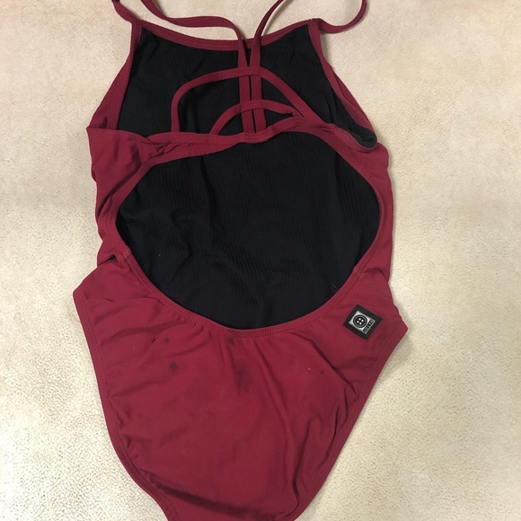 HELD DO NOT BUY: Jolyn nils wine red size 28 suit - Picture 5 of 6